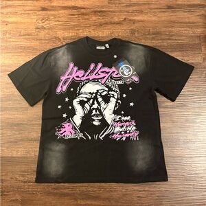 Black and Pink Graphic Tee